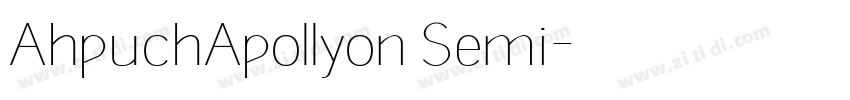 AhpuchApollyon Semi字体转换